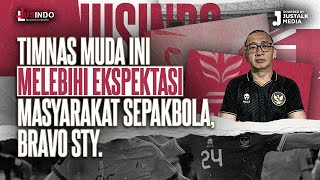 JUS INDO 82  TIMNAS MUDA INI MELEBIHI EKSPEKTASI MASYARAKAT SEPAKBOLA BRAVO STY [upl. by Walley]