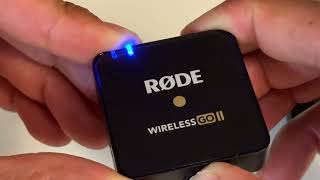 Rode Wireless Go 2  How to Turn OnOff [upl. by Ettenay]