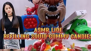 ASMR LIVE❤ REFILLING DIFFERENT KIND OF GUMMY CANDIESTRENDINGASMRASMRSOUNDGAMESTOYS [upl. by Gawen731]