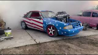 First test burnout on E85 and Built Engine [upl. by Nahn]