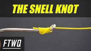 Fishing Knots The EASIEST Snell Knot EVER  How to tie Fishing Line to a Hook [upl. by Allys416]