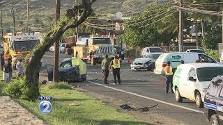 Fatal car crash in Nanakuli [upl. by Luella469]