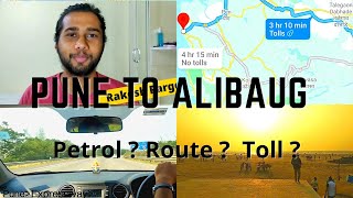 Alibaug Beach Attractions  From Pune  Petrol  Fastag Toll  Route  Options  Car and bike [upl. by Adalheid]