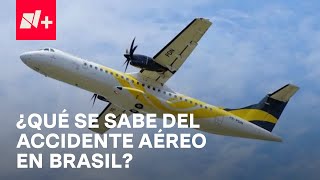 ¡Tragedia en Brasil Desplome de avión en zona residencial deja 61 muertos  En Punto [upl. by Dent]