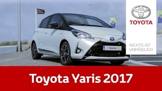 Der neue Toyota Yaris 2017  Mehr Sicherheit mehr Style mit dem Yaris Hybrid [upl. by Oivat]