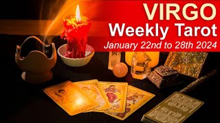 VIRGO WEEKLY TAROT READING quotHERE COMES THE SUN VIRGOquot January 22nd to 28th 2024 weeklytarot [upl. by Heidy]