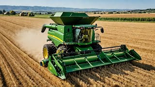 Worlds BIGGEST Combine Harvester  John Deere X9  1450 2024 [upl. by Pattie621]