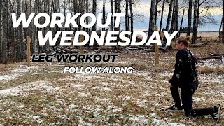 Follow Along Bodyweight Leg Workout  Workout Wednesday [upl. by Kore]