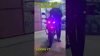 😈 குட்டி Fog light Modification 😎 Red Blue 🔵 LED light Modified PULSER 150 shortsshortvideoled [upl. by Bander]