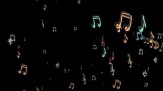 Music Notes floating from the side black background Particular  free motion graphics [upl. by Eldredge]