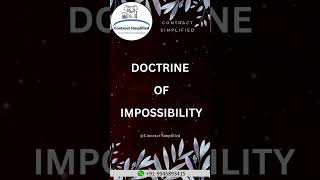 Doctrine of Impossibility education legaleducation [upl. by Arv]