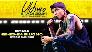 Ultimo quotStadi 2024quot I Concerti di Roma  Live at quotStadio Olimpicoquot Roma 222324 Giugno 2024 [upl. by Ayatnohs]