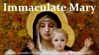 Immaculate Mary  Lourdes Hymn  Choir with Lyrics  5 Verses  Catholic Hymn  Sunday 7pm Choir [upl. by Nirik]