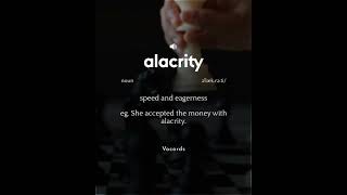 Vocords  ALACRITY vocal vocords learnenglish shortvideo trending subscribe shortvideo short [upl. by Sayce]