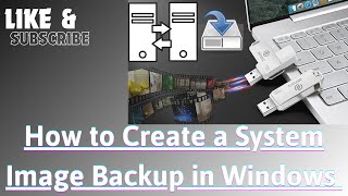 How to Create a System Image Backup in Windows [upl. by Uolyram830]