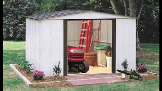 Arrow Newburgh Steel Storage Sheds Assembly  KitSuperStorecom [upl. by Lerraf]