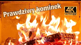 Kominek 4K dźwięk kominka Prawdziwy kominek Dźwięk ognia [upl. by Nicholas135]