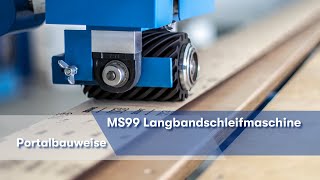 MS99150 Langbandschleifmaschine  KBM Maschinenbau GmbH Allendorf Eder [upl. by Crespi]