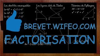 FACTORISATION Exercice type Brevet Correction et Astuces [upl. by Yrahk]