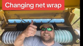 How to change net wrap on a Vermeer 504R [upl. by Elkraps]