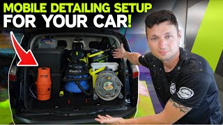 Making a Mobile Car Detailing Setup using a Car  Its actually better than a van [upl. by Ahsa]