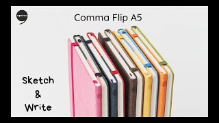 Comma Flip A5 Size – Notebook  Sketchbook  Comma Products [upl. by Eiduj]