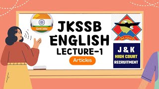 English01  Articles  Introduction  JKSSB Constable  JampK High Court jkssb english articles [upl. by Elazaro]