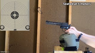 Umarex Smith amp Wesson 586 CO2 Pellet Revolver Shooting [upl. by Alyled]