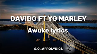 DAVIDO FT YG MARLEY  AWUKELYRICS [upl. by Nikos156]