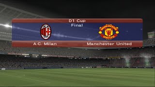 Milan X Manchester United D1 Cup final l PES 6 Super Master League PS2 57 [upl. by Delogu]