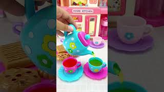 Satisfying with Unboxing amp Review Miniature Kitchen Set Toys Cooking Video  ASMR Videos no music [upl. by Mosera]