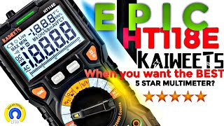 ALL NEW KAIWEETS HT118E CHEAPO Multimeter Review amp Teardown [upl. by Richella]