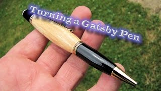 How I make a Gatsby Pen from Spalted maple [upl. by Zebada962]