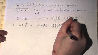 The Binomial Theorem  Fractional Powers  Expanding 12x13 [upl. by Ener]