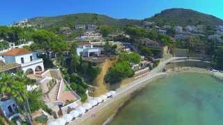 Drone footage of Spain Javea Denia amp Moraira With Chakra healing music 384 Hz Throat Chakra [upl. by Waldron]