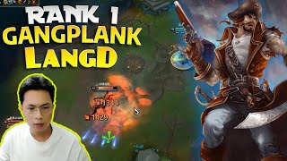 🔴 LangD Gangplank vs Fiora  LangD Rank 1 Gangplank Guide [upl. by Ennirroc570]