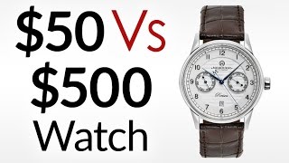 50 Vs 500 Watch  Whats The Difference  Craftsmanship of Higher Vs Lower End Watches [upl. by Aistek]