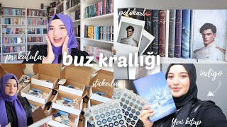 YENİ KİTABIM ÇIKTI 🧊👑 BUZ KRALLIĞI PR KUTULARINI HAZIRLIYORUZ 🩵 [upl. by Woermer399]