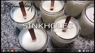 Candle sinkholes why they happen how to fix them and preventing them [upl. by Gyimah]