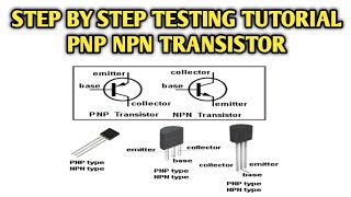 PNP NPN Transistor Testing Tutorial  How to Test PNP NPN Transistor using Analog Multimeter [upl. by Quartas]