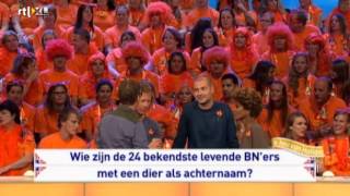 24 levende BNers met een dier als achternaam 07092013 Ik hou van Holland [upl. by Alroi]