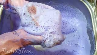 Rinsing Week Day 5 Purple Blue Sponges Rinsing💜 🚿 TheArtOfFoam [upl. by Aimas]