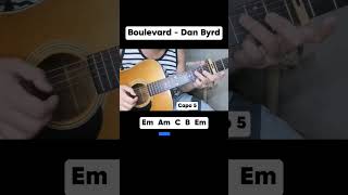 Boulevard  Dan Byrd chords guitarcover classic begginer shorts trend lovesong intro [upl. by Mcgruter595]