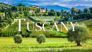 Tuscany 4K Amazing Aerial Film  Calming Piano Music  Amazing Nature [upl. by Rather]