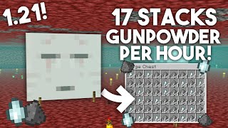 EASIEST GHAST amp GUNPOWDER Farm in Minecraft Bedrock 121 MCPEXboxPS4Nintendo Switch [upl. by Melc]