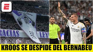 TONI KROOS SE DESPIDE DEL BERNABÉU en su ÚLTIMO PARTIDO en casa con REAL MADRID HOMENAJE  La Liga [upl. by Anoyek50]