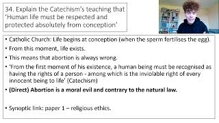 CHRISTIAN MORAL PRINCIPLES SANCTITY OF LIFE JUST WAR STEWARDSHIP AQA A LEVEL RELIGIOUS STUDIES [upl. by Ayaladnot]