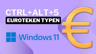 Snel een euroteken € typen in Windows 11 CTRL  ALT  5 [upl. by Faludi819]