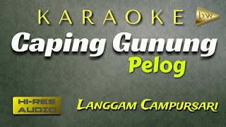 Caping Gunung Pelog Karaoke Langgam Campursari set Gamelan Korg Pa600  Lirik [upl. by Lairbag]