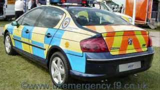 Animated Police Peugeot 407 custom flash pattern [upl. by Refitsirhc991]